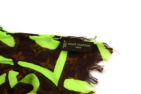 louis vuitton green graffiti scarf|louis vuitton twilly scarf.